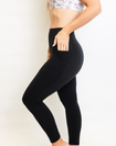 black post pregnancy support leggings