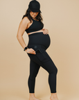 Maternity Leggings - Ryan Ribbed 7/8 Length