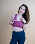 ** CLEARANCE ** Breastfeeding Sports Bra - Zahara Crop Rose