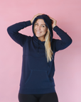 ** CLEARANCE ** Breastfeeding Hoodie - Casual Hoodie Navy