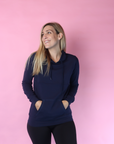 ** CLEARANCE ** Breastfeeding Hoodie - Casual Hoodie Navy