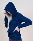 ** CLEARANCE ** Breastfeeding Hoodie - Casual Hoodie Navy