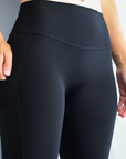 ** CLEARANCE ** Enhance Leggings - High Waisted Tights Black 7/8