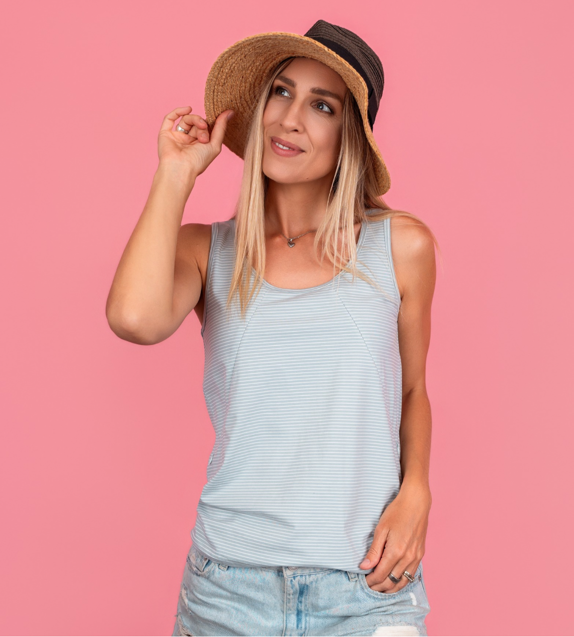 Breastfeeding Tank - Columbia Tank