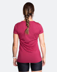 ** CLEARANCE ** Breastfeeding T-Shirt - Bamboo Workout Tee French Rose