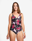 ** CLEARANCE ** Maternity Swimsuit - Aubrey One Piece Swimsuit Peony