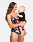 ** CLEARANCE ** Maternity Swimsuit - Aubrey One Piece Swimsuit Peony