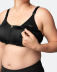 ** CLEARANCE ** Front Closure Nursing Bra - Radiance Bra (E-G Cup) Black