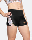 ** CLEARANCE ** Bloom Vibrant 3 inch Booty Shorts Black Blossom