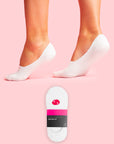 Woman's white ankle sock