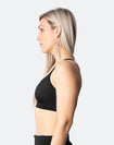 black racerback sports bras for high impact activities