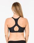 ** CLEARANCE ** Breastfeeding Sports Bra - Smoothie Crop Confetti Black