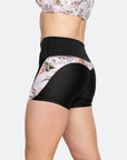 ** CLEARANCE ** Bloom Vibrant 3 inch Booty Shorts Black Blossom