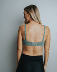 Back view of breastfeeding bra